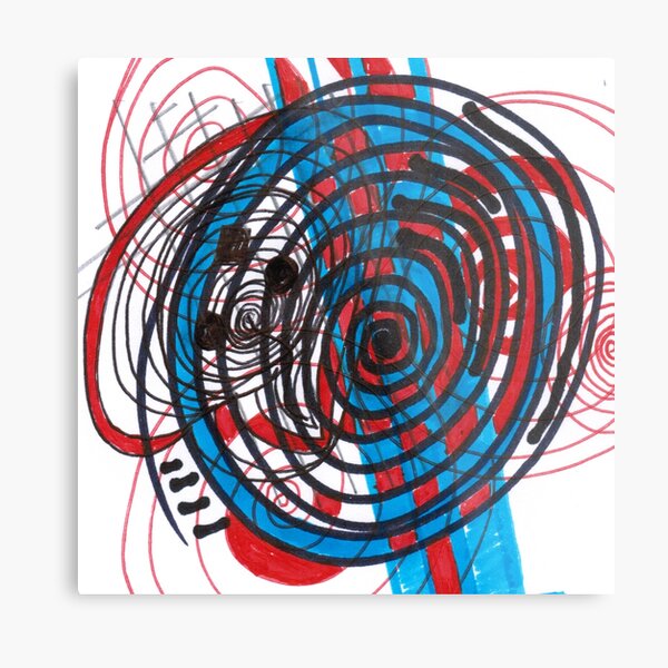 #spiral, #design, #abstract, #pattern, art, illustration, curve, vortex, shape, creativity, decoration Metal Print