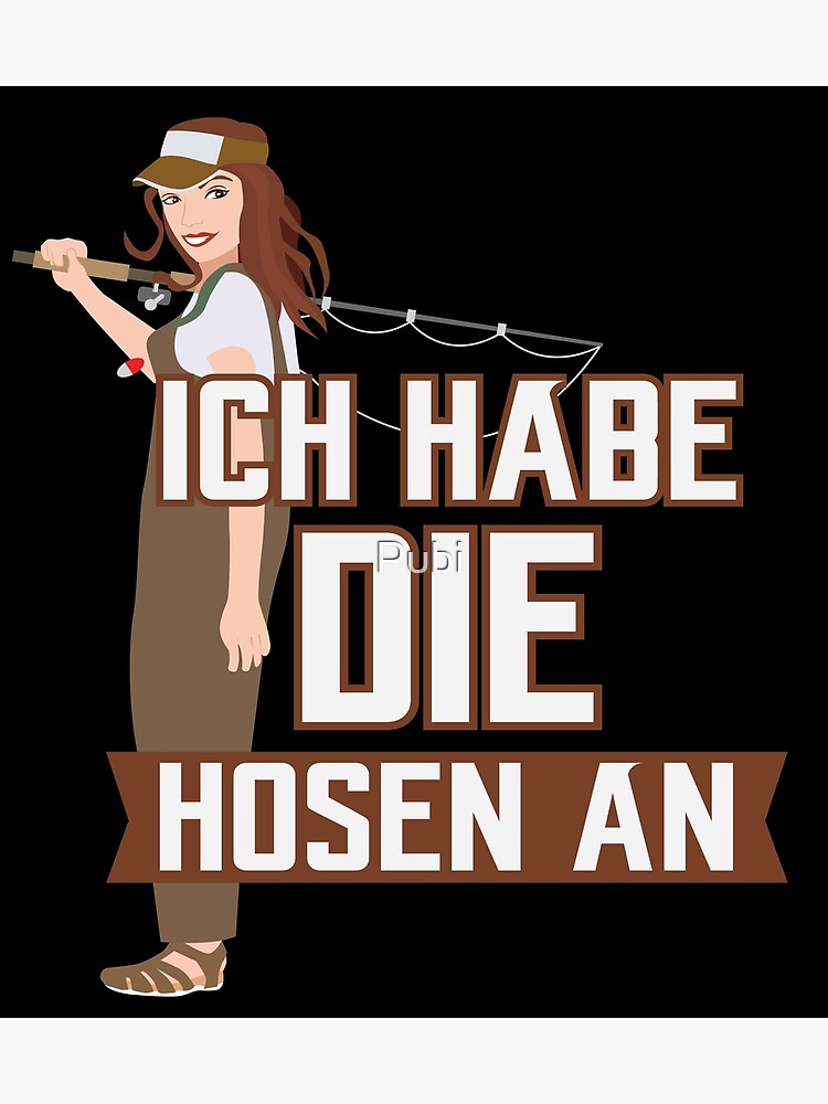 "Lustige Sprüche Anglerin Angeln Fischerin Geschenk" Metallbild von