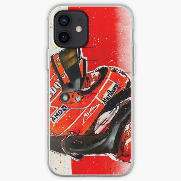 Michael Schumacher - Ferrari F1 graffiti painting by DRAutoArt iPhone Soft Case