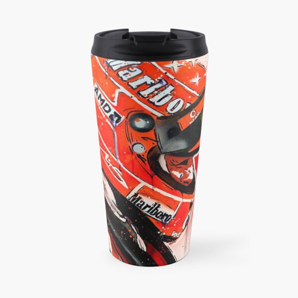 Michael Schumacher - Ferrari F1 graffiti painting by DRAutoArt Travel Mug