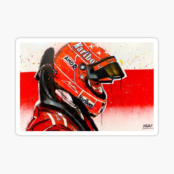 Michael Schumacher - Ferrari F1 graffiti painting by DRAutoArt Sticker