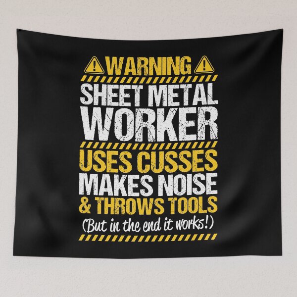 Item preview, Sheet Metal Worker Metalworker Warning Gift designed and sold by Krautshirts.