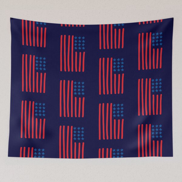 Item preview, USA Flag - 4th July designed and sold by madtoyman.