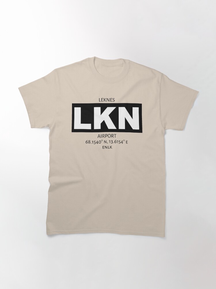 Alternate view of Leknes Airport LKN Classic T-Shirt