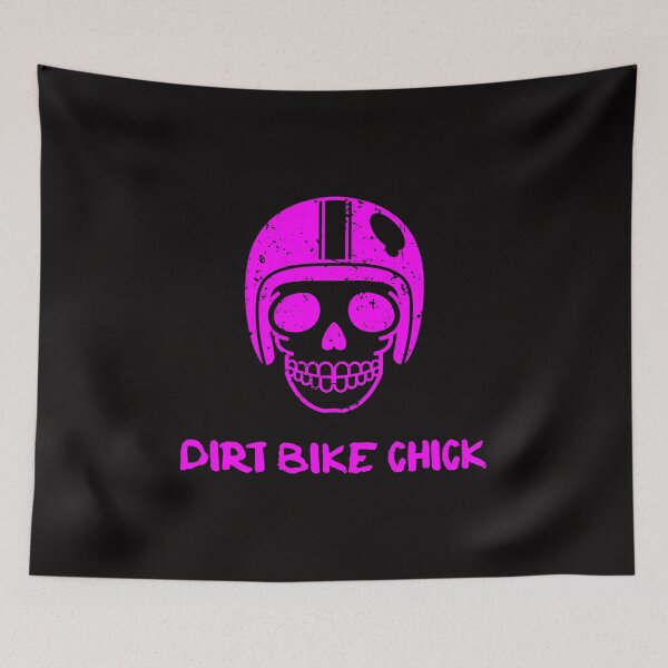 Item preview, Motocross Riding Dirt Bike Chick Shirts Racing Girls Skull designed and sold by shoutoutshirtco.