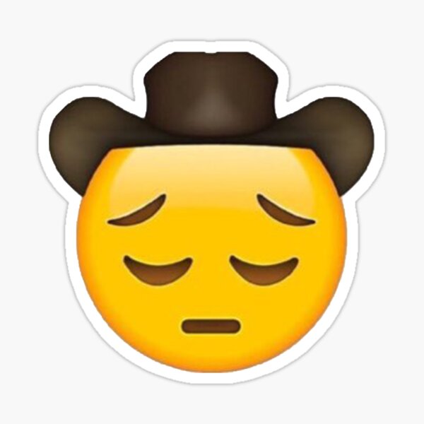 LIL NAS X SAD COWBOY EMOJI Sticker