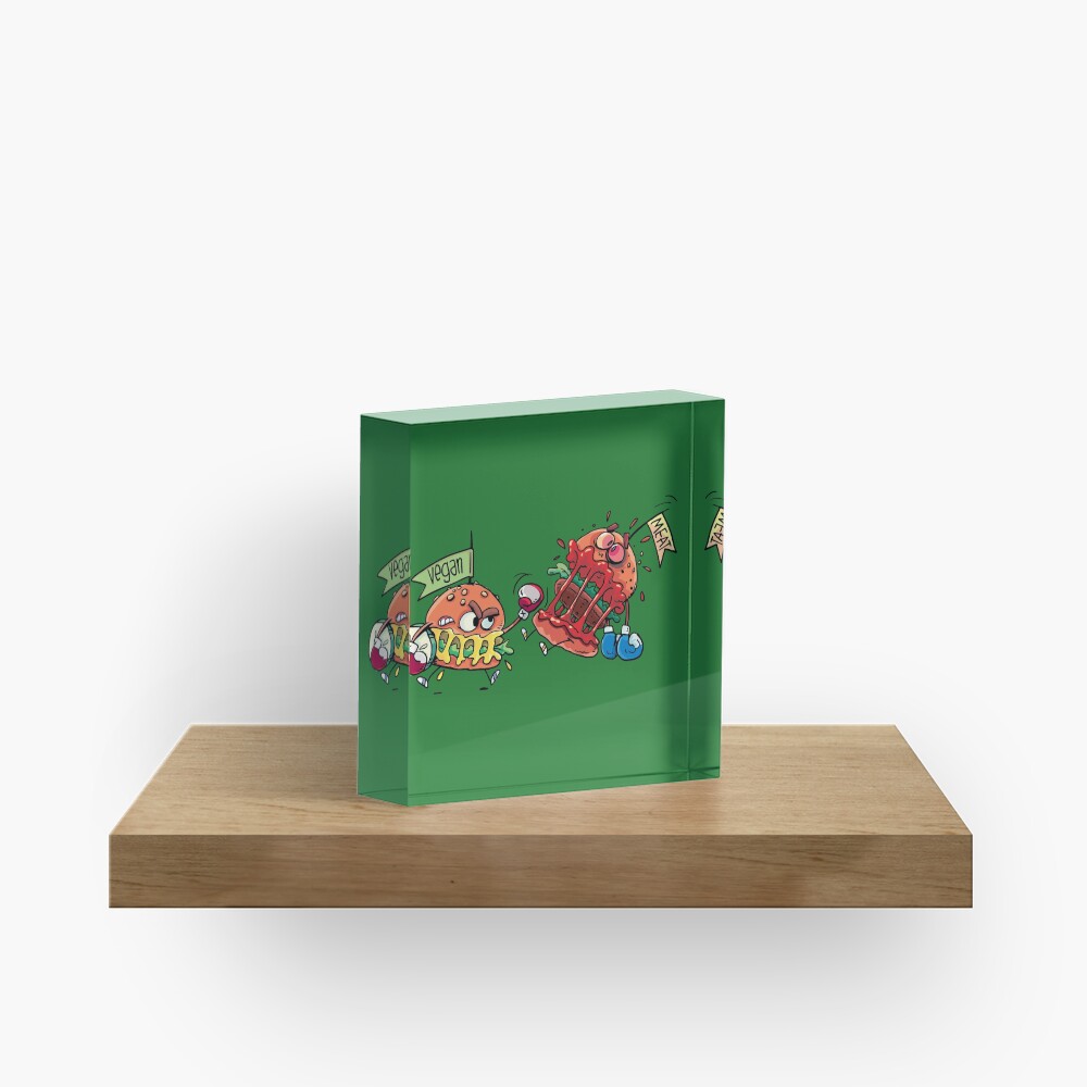 hamburgers fight Acrylic Block