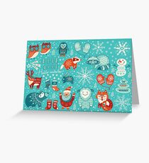 Tarjeta de felicitación Hola invierno