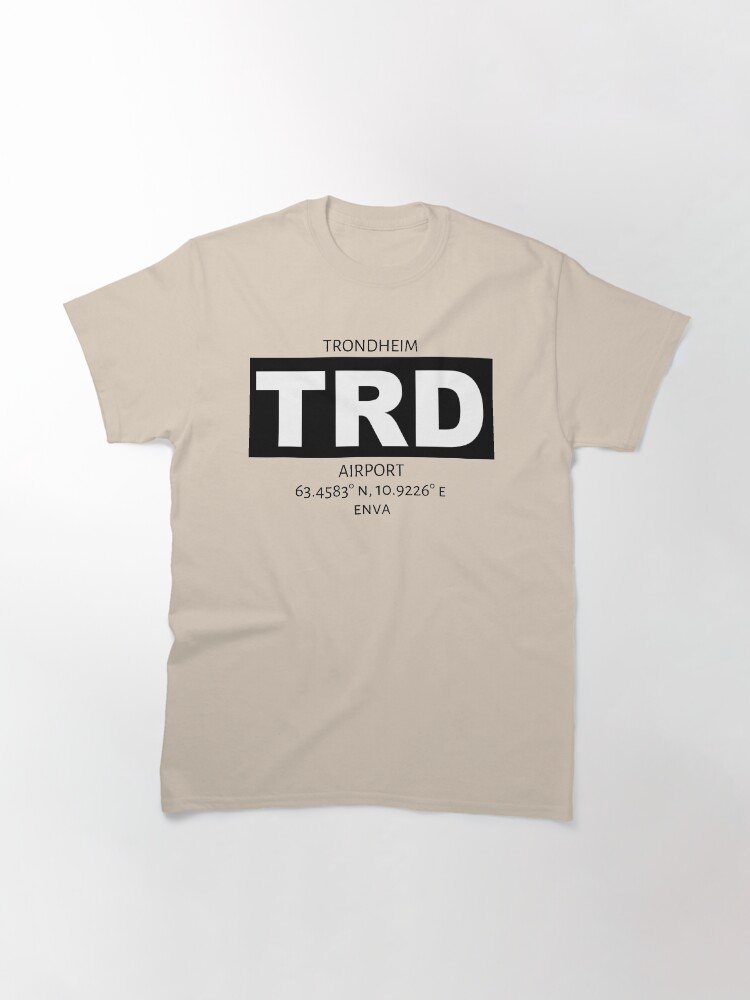 Alternate view of Trondheim Airport TRD Classic T-Shirt