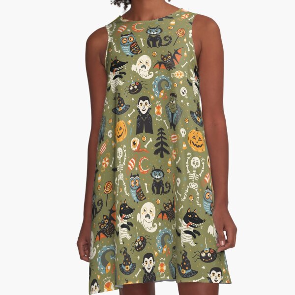 Happy Halloween A-Line Dress