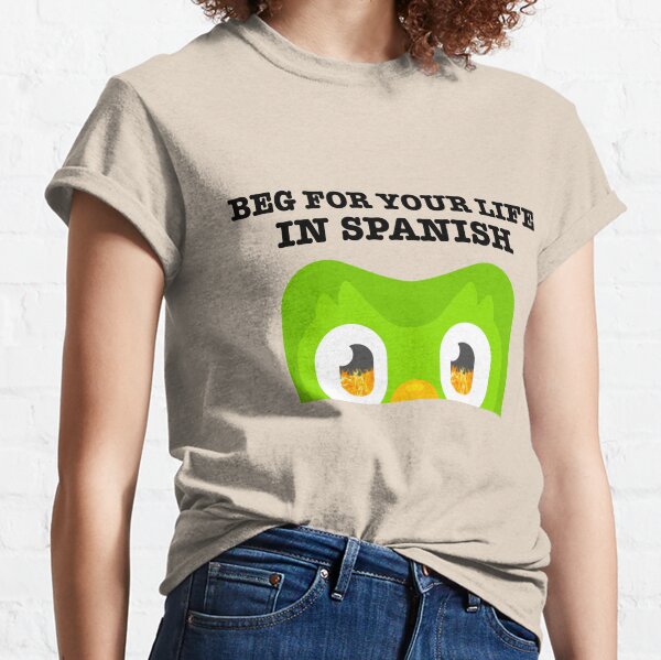 Duolingo Bird Funny Classic T-Shirt