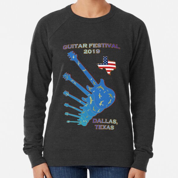 GUITAR FESTIVAL 2019 DALLAS TEXAS CROSSROADS Lightweight Sweatshirt