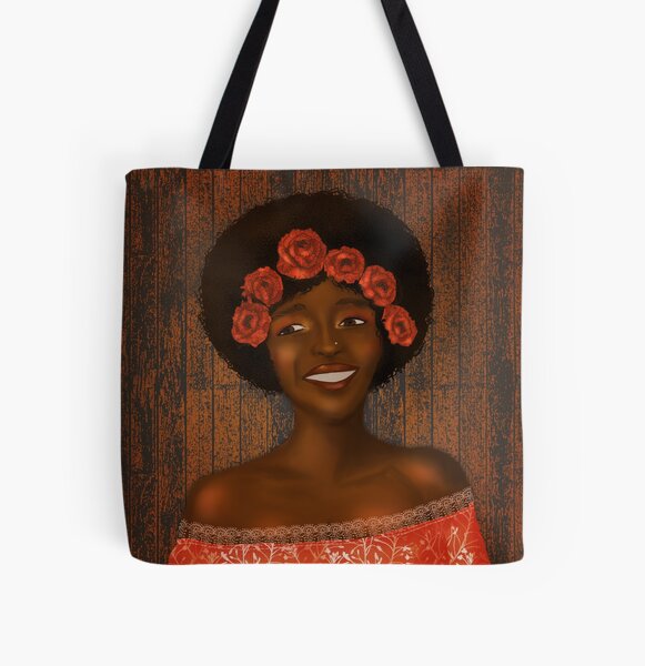 Autumn joy-black girl magic. All Over Print Tote Bag