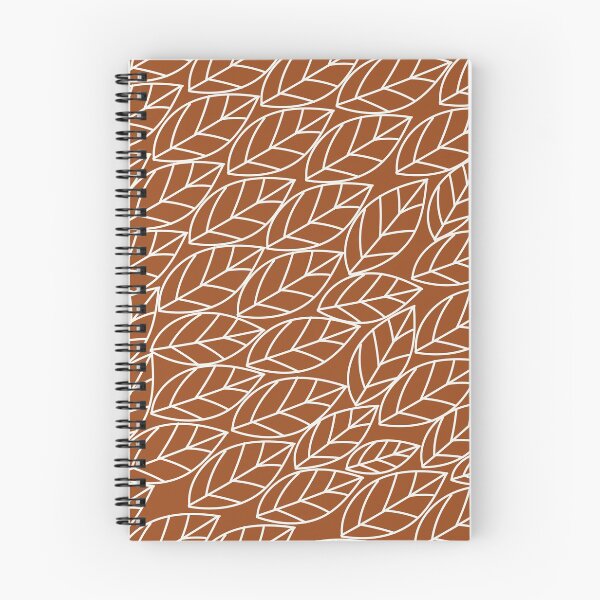 Item preview, Doodle Leaves Rust and Light Grey (almost white) designed and sold by BlertaDK.