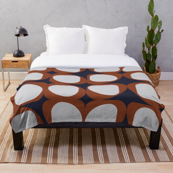 Item preview, Geometric Pattern I - Navy and Rust designed and sold by BlertaDK.