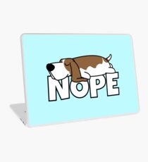 Basset Hound Hund Faul Faulpelz Geschenk Lustig Laptop Folie