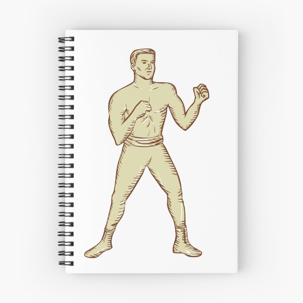 Item preview, Vintage Boxer Pose Etching designed and sold by patrimonio.