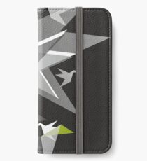 Black and White Paper Cranes iPhone Wallet/Case/Skin