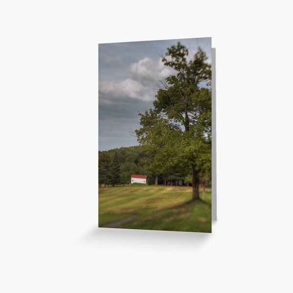 Looking Down the Fairway Greeting Card