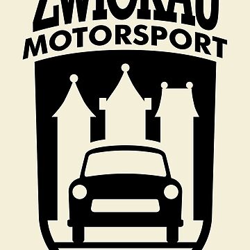 Trabant Motorsport Zwickau Coat of Arms (black) Sticker by VEB Ostladen