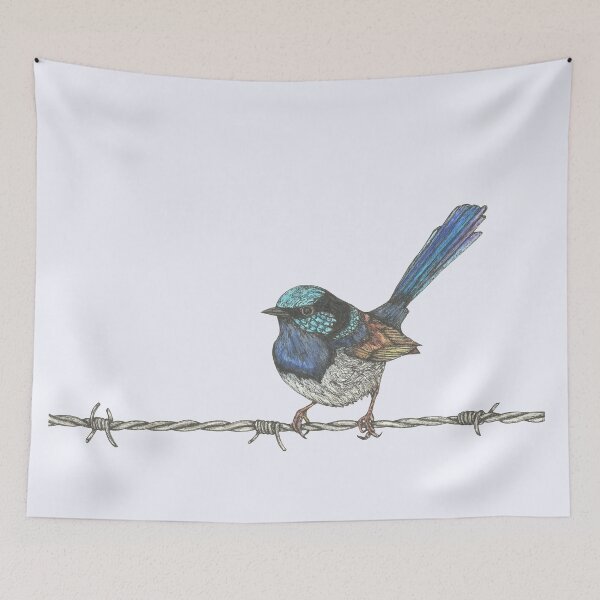 Item preview, Superb Fairy Wren designed and sold by SerenSketches.