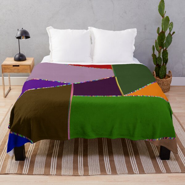 Item preview, Patchwork Quilt Woven with Rainbow Threads designed and sold by infinitygrafix.