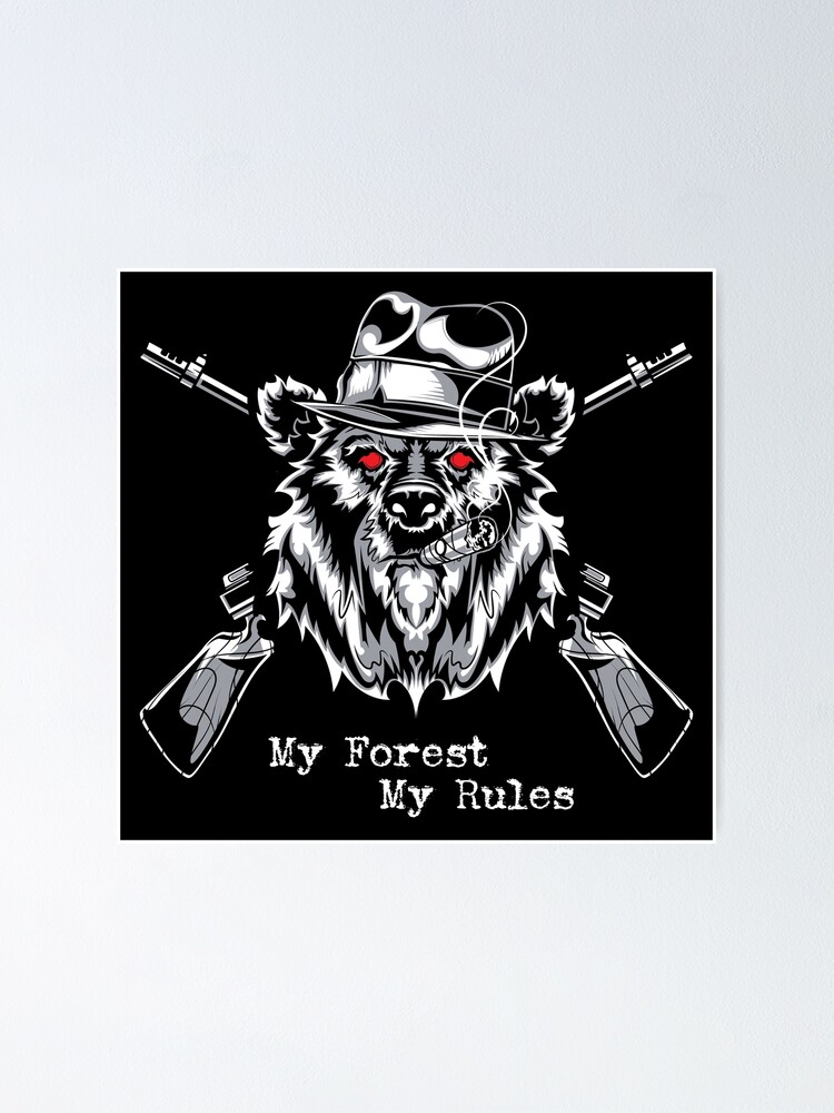 "Stop Bear Hunting / Animal Rights Message" Poster by EddieBalevo