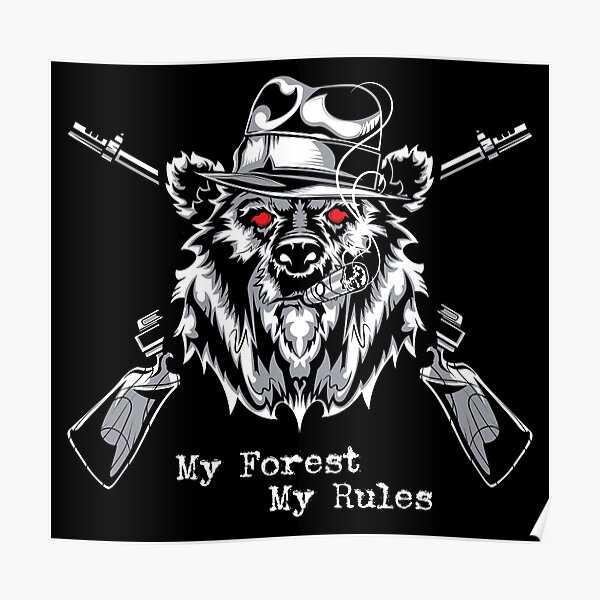 "Stop Bear Hunting / Animal Rights Message" Poster by EddieBalevo