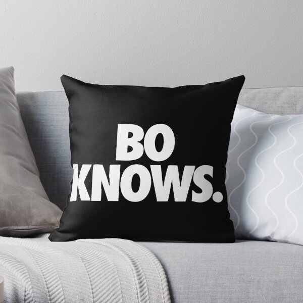 Bo Knows Throw Pillow