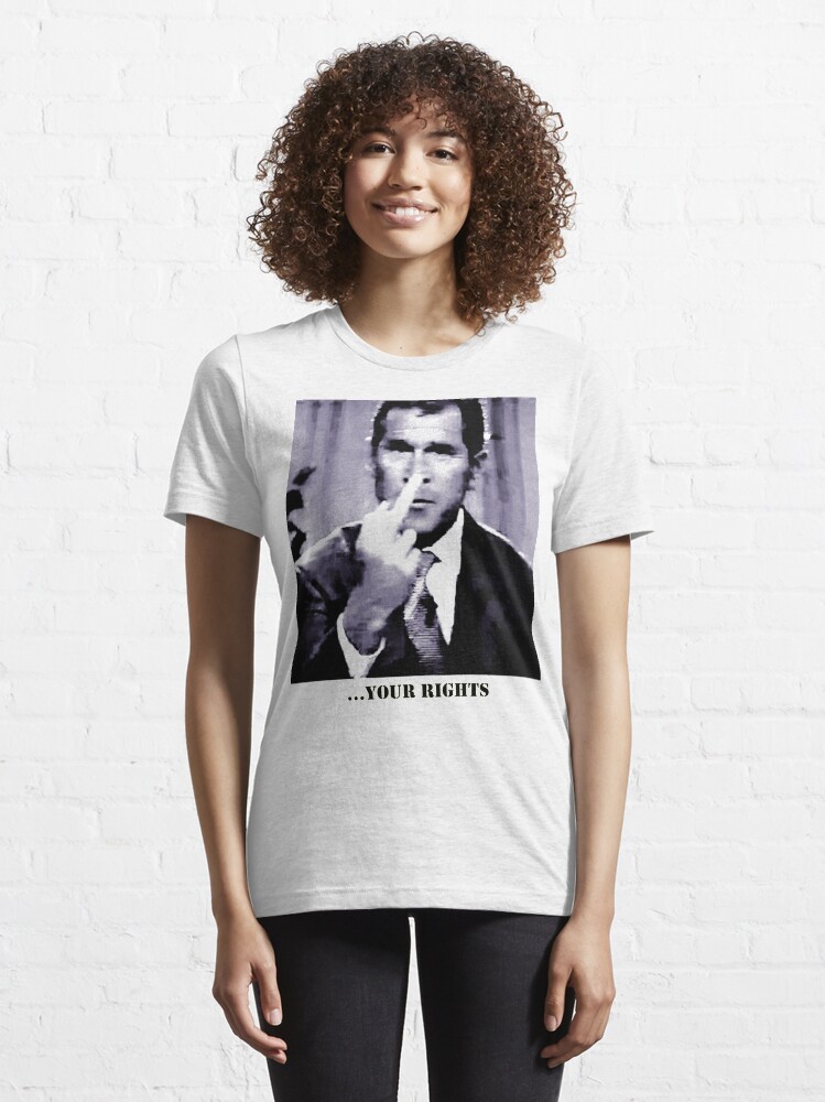 Alternate view of George W. Bush gives the finger Essential T-Shirt