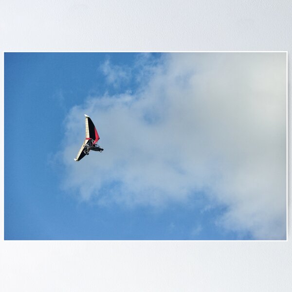 Item preview, Microlight in flight on approach to the airfield designed and sold by Richard Flint.