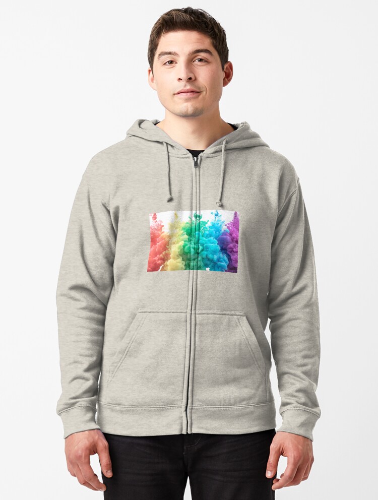 color splash hoodie