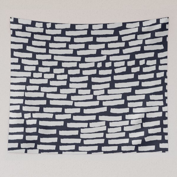 Item preview, Light Grey Strokes on Dark Blue designed and sold by BlertaDK.