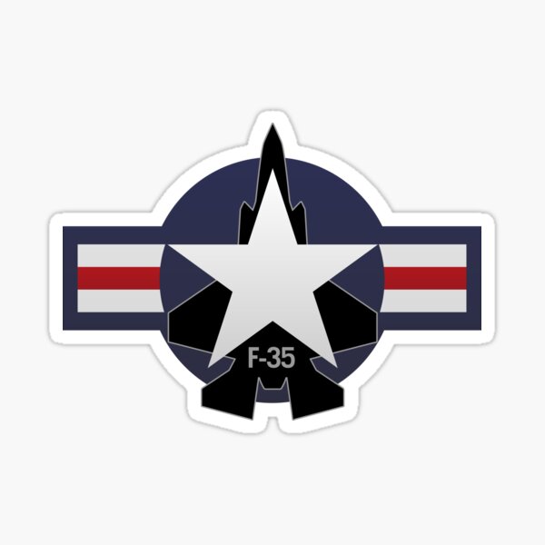F-35 Lightning II Military Fighter Jet Sticker