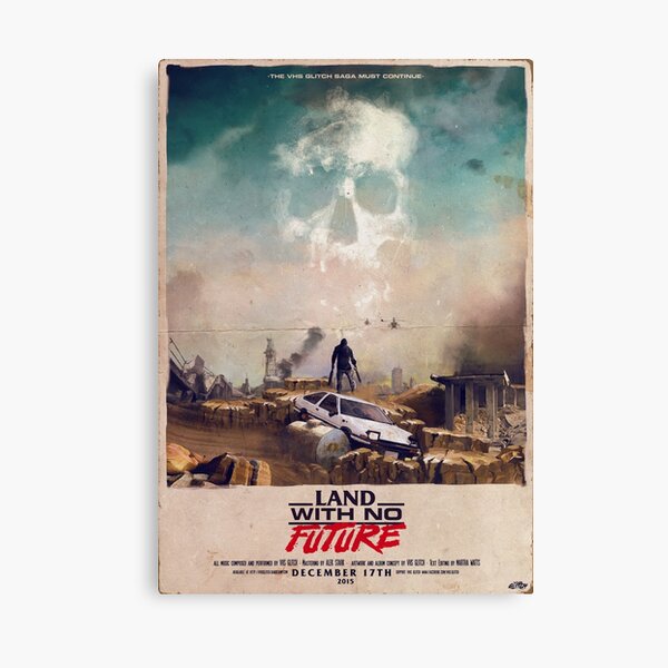 VHS Glitch - Land With No Future - AE86 Canvas Print