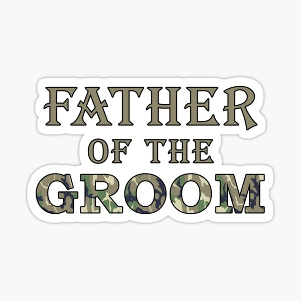 Item preview, Father Groom Country Wedding Camouflage designed and sold by wilsonellis.