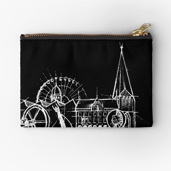 Bokelt Bocholt Skyline Sketch nörgens bäter weiß Täschchen