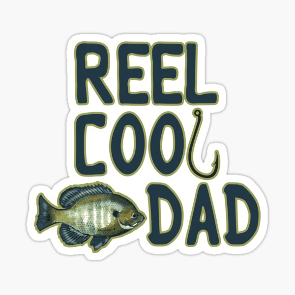 Reel Cool Dad | Father's Day Gift Sticker for Sale by CheriesArt