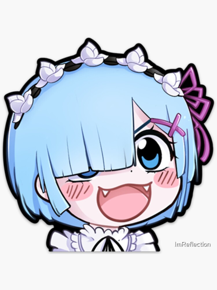 Re Zero Rem Sticker For Sale By ImReflection Redbubble