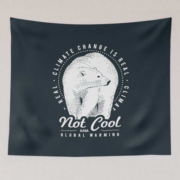Item preview, Not Cool With Global Warming - Polar Bear Climate Change designed and sold by Bangtees.