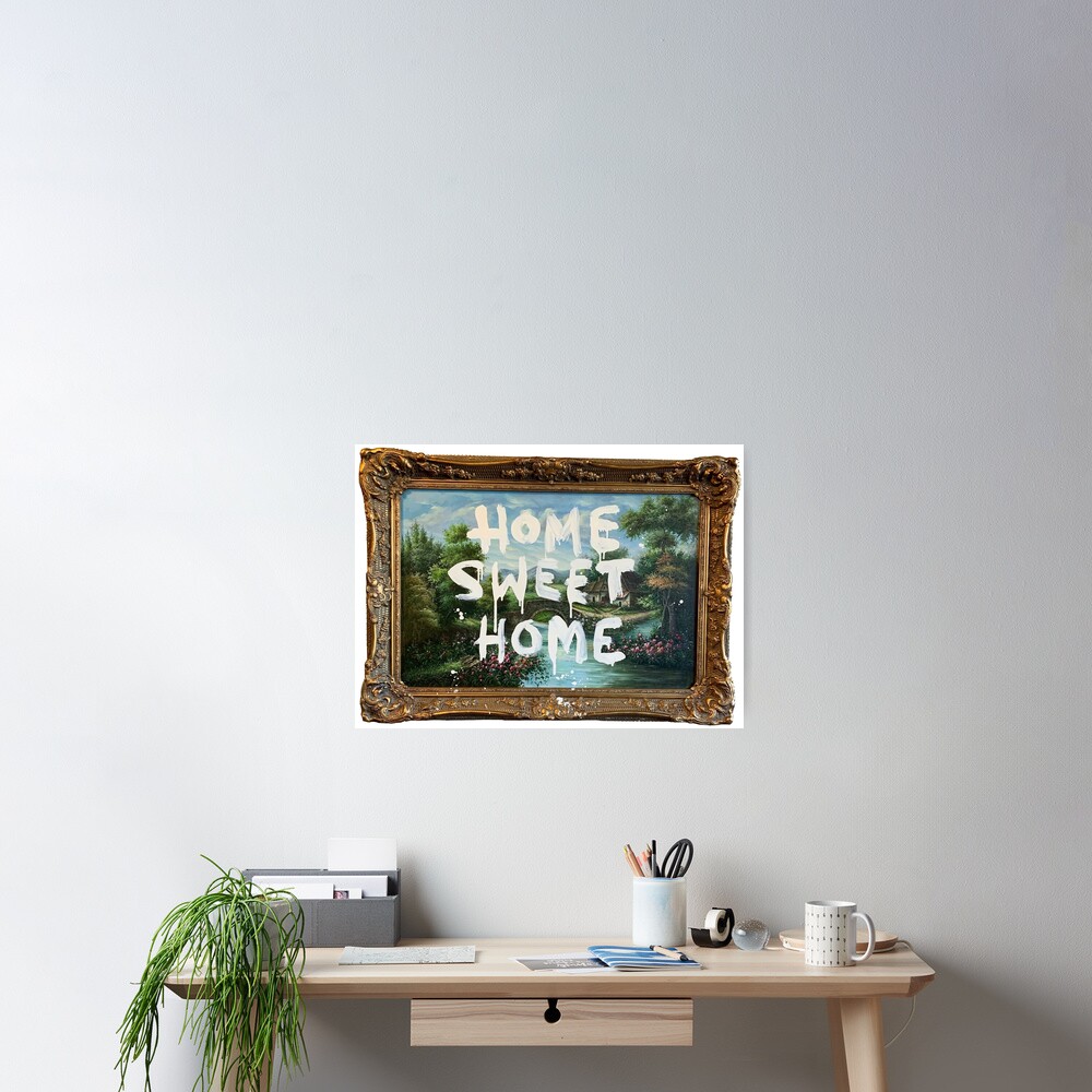 Banksy ポスター HOME SWEET HOME Moco museum