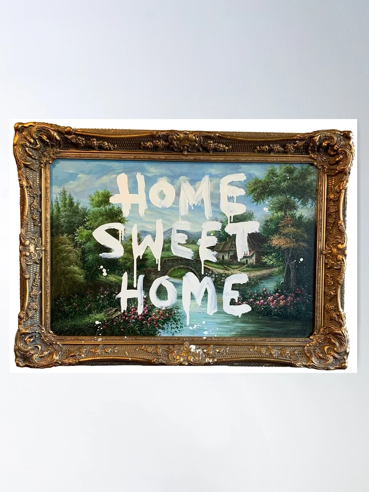 Banksy ポスター HOME SWEET HOME Moco museum Home Sweet Home