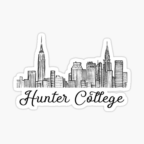 "Hunter College" Sticker by Leilasayan Redbubble