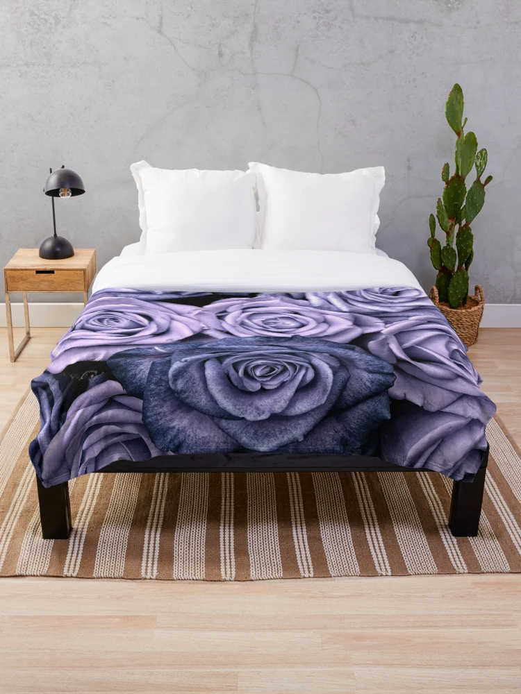 Thumbnail 1 of 6, Throw Blanket, PURPLE ROSES designed and sold by magicdreams.