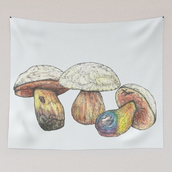 Item preview, Boletus Luridus Toadstools designed and sold by SerenSketches.