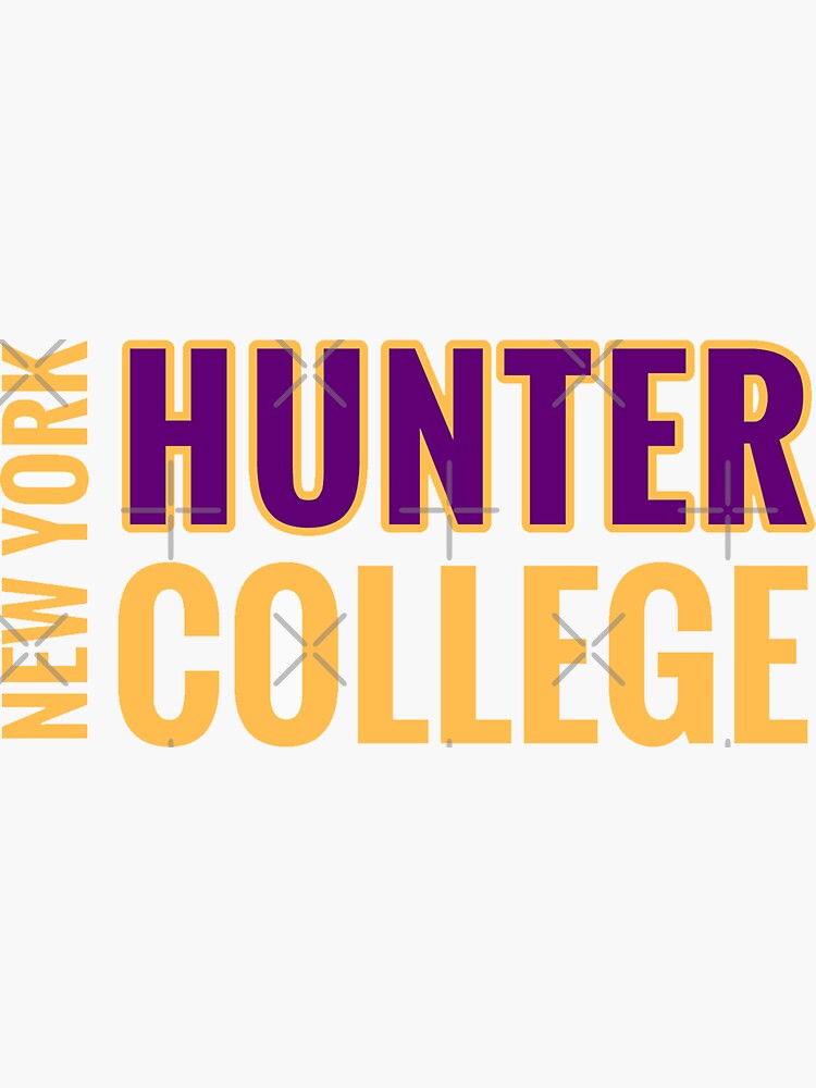 "Hunter College" Sticker for Sale by Leilasayan Redbubble