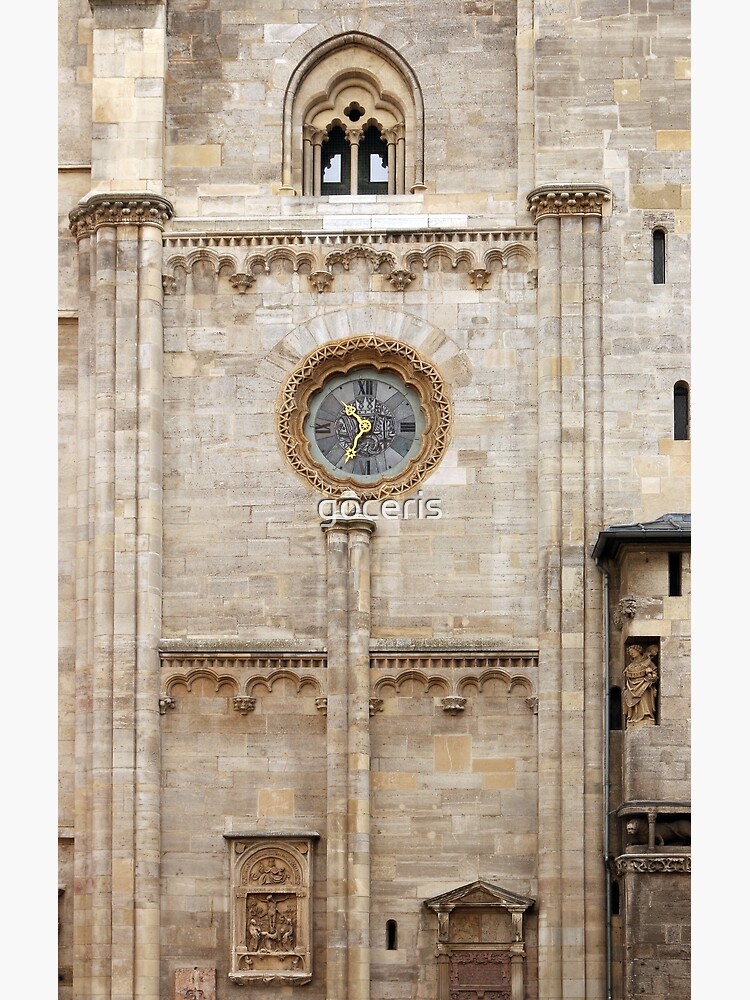 Reloj catedral de San Esteban Viena Austria Póster