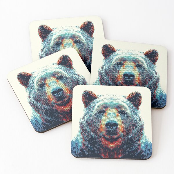 Item preview, Bear - Colorful Animals designed and sold by raquelcatalan.