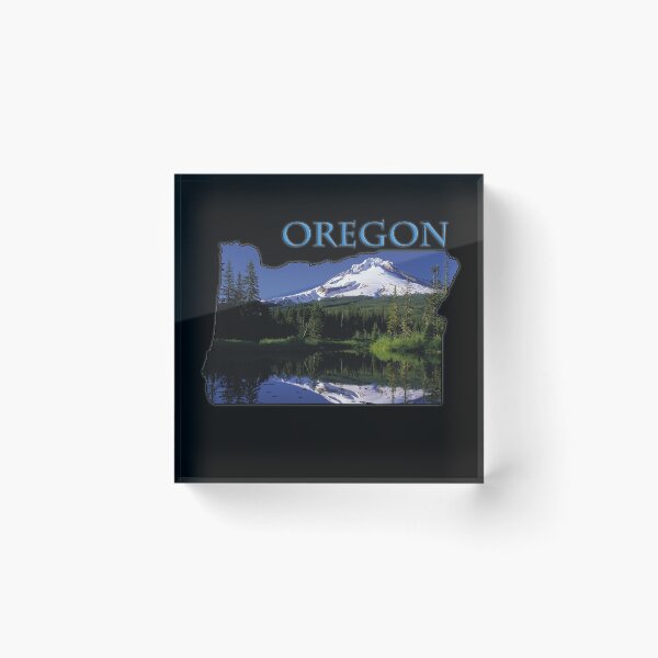 Item preview, Oregon State Outline (Mount Hood) designed and sold by gorff.