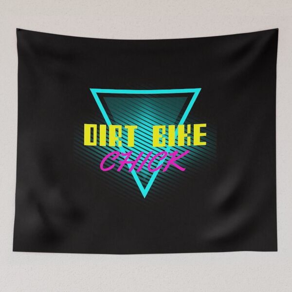 Item preview, Motocross Riding Retro Vintage Dirt Bike Chick Racing Girls designed and sold by shoutoutshirtco.
